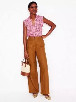 Топ без рукавов lola trellis Boden, цвет Red/White