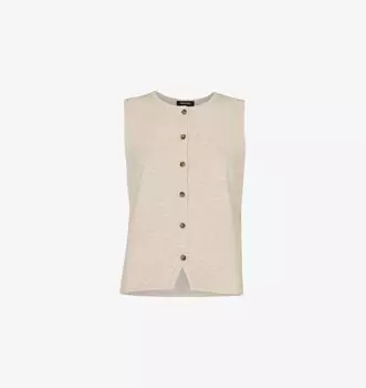 Топ без рукавов Lucy из хлопковой смеси Whistles, коричневый