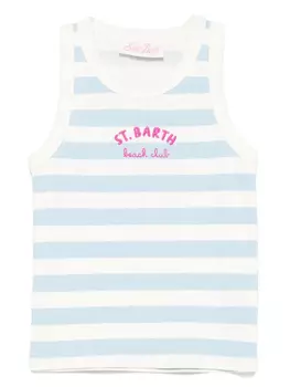 Топ без рукавов MC2 Saint Barth Kids, белый