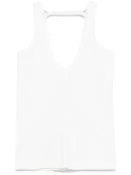 Топ без рукавов MM6 Maison Margiela, белый