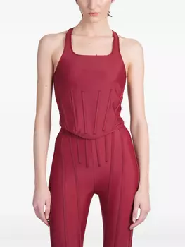 Топ без рукавов Mugler, красный