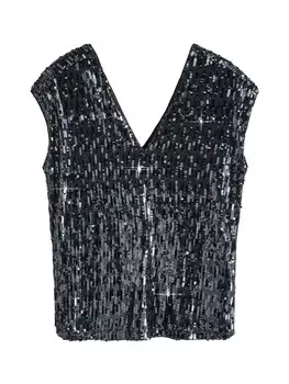 Топ без рукавов Next Top, морской синий