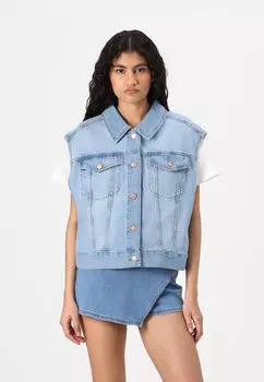 Топ без рукавов ONLROBYN VEST ONLY, цвет Light Blue Denim