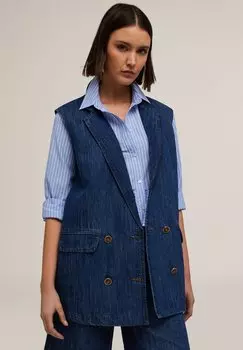 Топ без рукавов OVER IN MISTO Motivi, синий