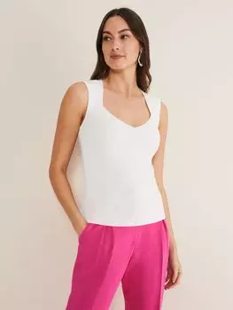 Топ без рукавов Phase Eight Halina Sweetheart, цвет слоновой кости