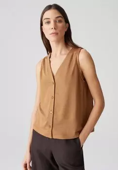 Топ без рукавов REGULAR FIT OPUS, коричневый