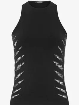 Топ без рукавов Roberto Cavalli, черный
