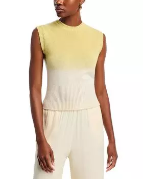 Топ без рукавов с эффектом омбре Fabiana Filippi, желтый