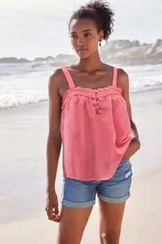 Топ без рукавов с бретелями Next, розовый