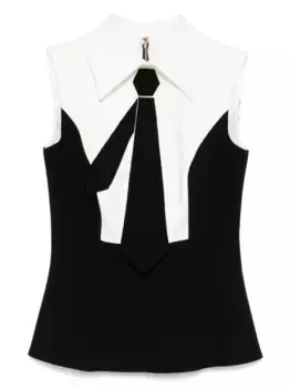 Топ без рукавов с галстуком Isabel Sanchis, черный