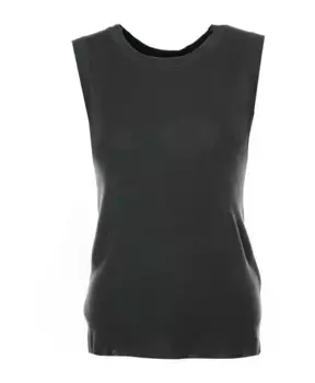 Топ без рукавов с круглым вырезом Closed, зеленый