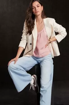 Топ без рукавов с круглым вырезом Next, розовый