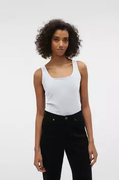 Топ без рукавов с квадратным вырезом Vero Moda, белый