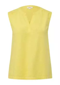 Топ без рукавов s.Oliver Top, цвет light yellow