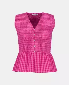 Топ без рукавов с узором «соты» Easy Wear, цвет Fresa