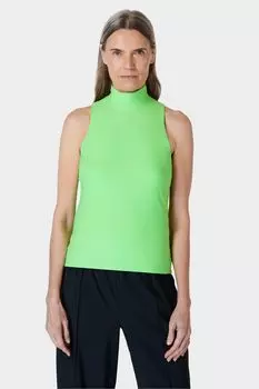 Топ без рукавов с высоким воротником и воротником Zest Explorer Sweaty Betty, зеленый