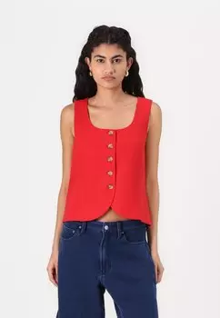 Топ без рукавов SCOOP NECK VEST GAP, красный