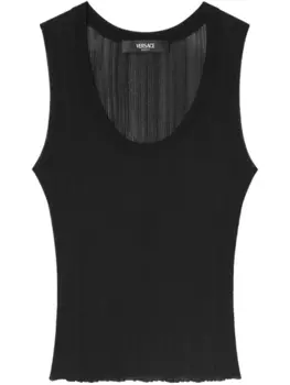 Топ без рукавов Versace, черный
