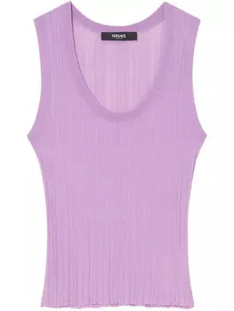 Топ без рукавов Versace, фиолетовый