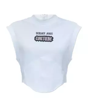 Топ без рукавов Versace Jeans Couture, белый