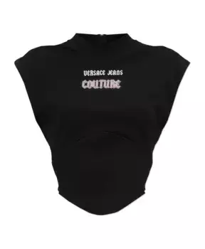 Топ без рукавов Versace Jeans Couture, черный