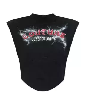 Топ без рукавов Versace Jeans Couture, черный