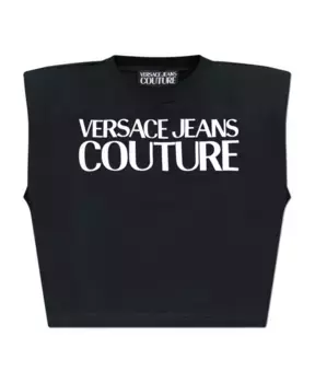 Топ без рукавов Versace Jeans Couture, черный