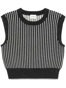 Топ без рукавов в полоску от Claudie Pierlot, серый