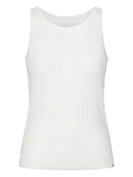 Топ без рукавов в рубчик Herno, белый