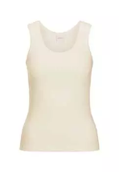 Топ без рукавов в рубчик Madeleine, белый