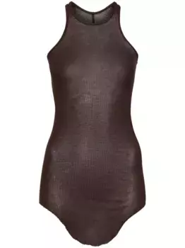 Топ без рукавов в рубчик Rick Owens, нейтральный