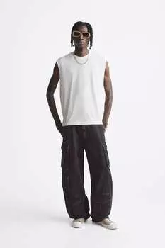 Топ без рукавов ZARA, белый