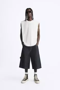 Топ без рукавов ZARA, белый