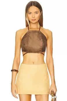 Топ без спинки из денима One Teaspoon, ranch