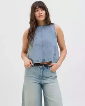 Топ безрукавка для женщин Jack & Jones, светло-голубой