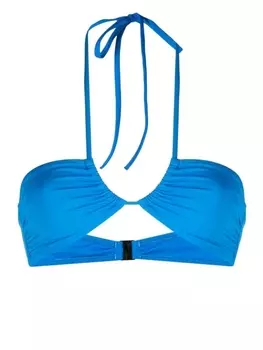 Топ бикини Anna с вырезом халтер BONDI BORN, синий