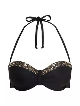 Топ бикини-балконет LASCANA Adele, черный