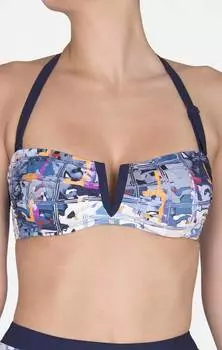 Топ-бикини Bandeau с принтом SHAN, цвет print