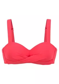 Топ-бикини-бандо LASCANA, красный