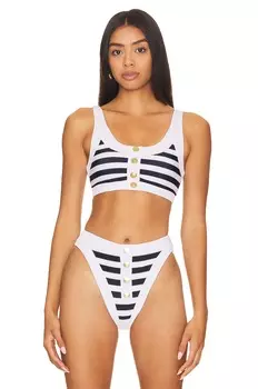 Топ бикини BEACH RIOT x REVOLVE Isle, цвет Black & White