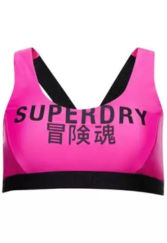 Топ бикини без косточек Superdry, розовый