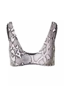 Топ бикини без косточек TOPSHOP, серый