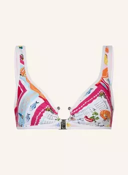 Топ бикини без косточек желаю, что вы были здесь SEAFOLLY, цвет FUCHSIA/WEISS/HELLBLAU