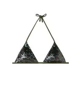 Топ бикини Calzedonia, зеленый