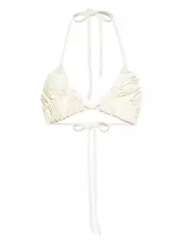 Топ бикини Carita в технике кроше Cult Gaia, белый