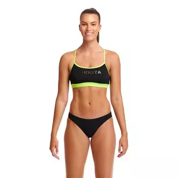 Топ бикини Funkita Swim, черный