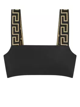 Топ бикини Greca Versace, черный