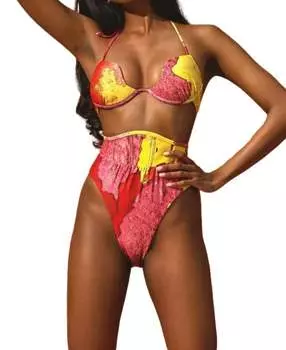 Топ бикини Gura с принтом Eros Andrea Iyamah, цвет eros print