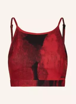 Топ бикини HUGO Bralette TIE DYE, красный