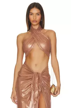 Топ бикини JADE SWIM Anya Wrap, цвет Topaz